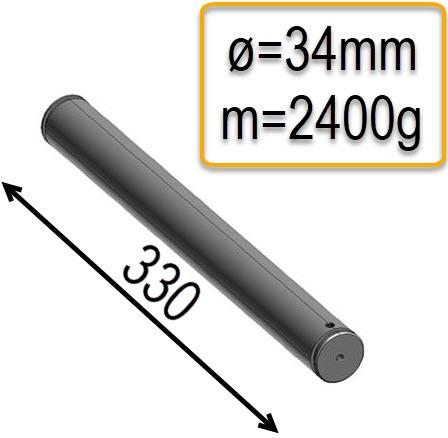 Motvikt, Sematic 2000, l=330mm, m=2,4kg, Stängningsvikt schaktdörr
