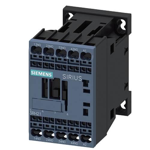 Kontaktor, Siemens, 3RH2140-2BB40, 24VDC, fjäderklämmor, 4NO