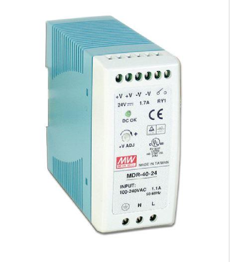 Nätaggregat, switchat, MDR-40-24, 24VDC, 40W, 1.7A