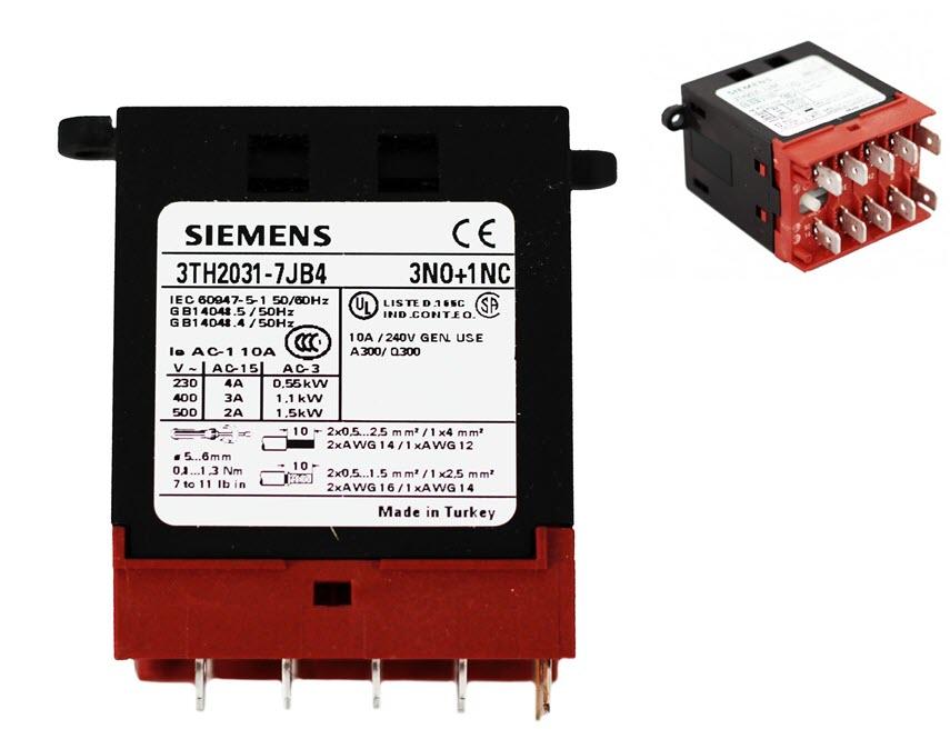 Kontaktor, Siemens, 3TH2031-7JB4, 3NO/1NC, Schindler Smart
