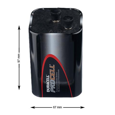 Batteri, Hp992/556, 4LR25, 6V m skruvanslutning
