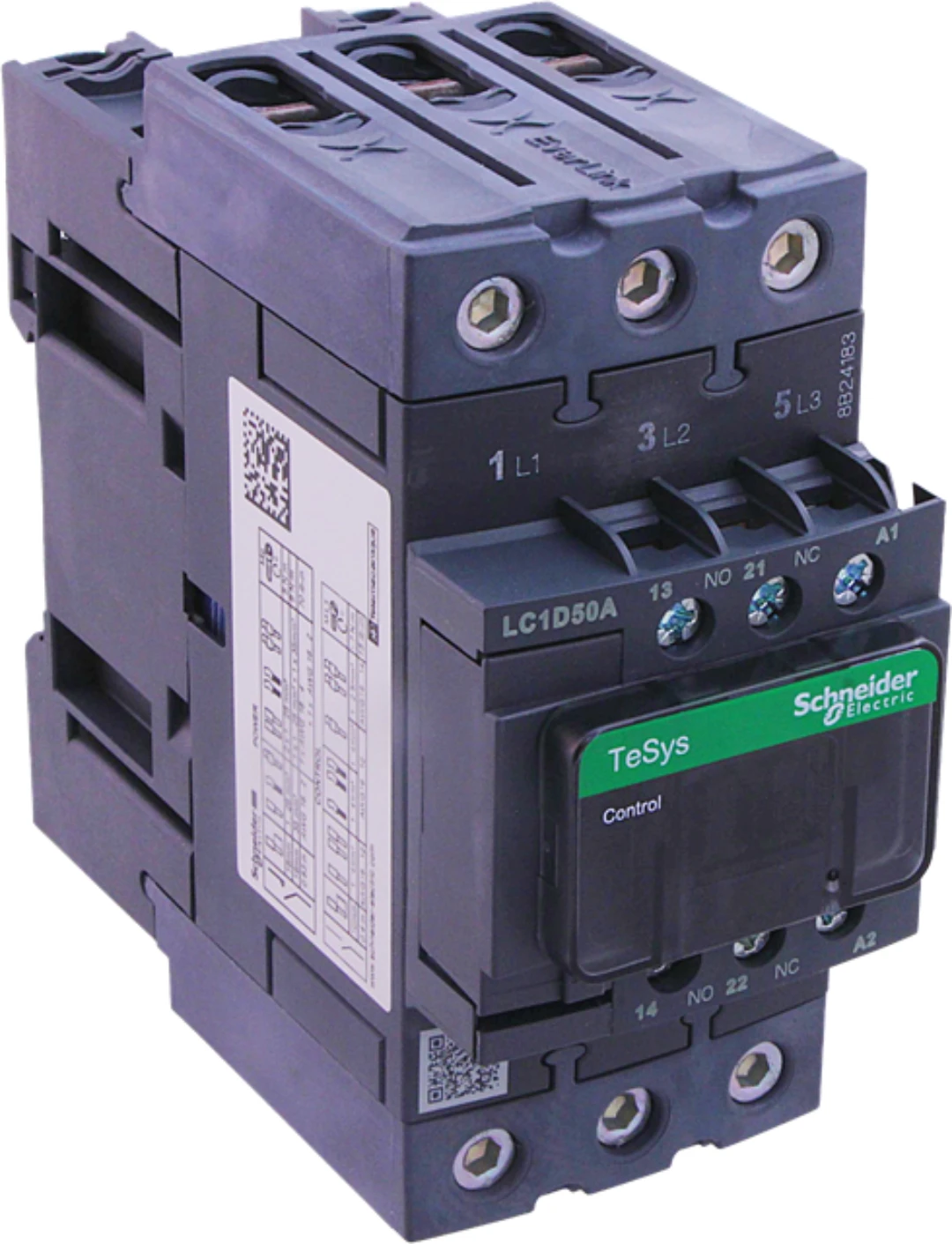 Kontaktor, Schneider/Telemec., LC1D50AP7, 230VAC, 50A/22kW