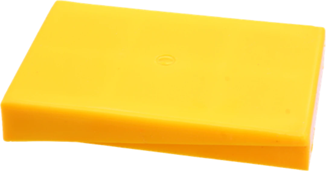 Korgkabelklämma, flat, max 24 ledare, gul, 122x89mm
