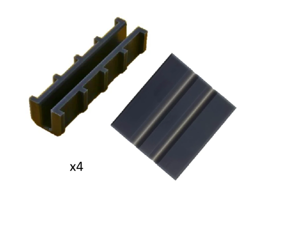 Styrskofoderset, KONE Monospace, för 16mm korg och motviktsgejd