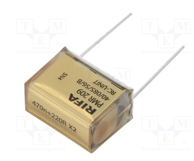 RC-filterkrets, 470nF/220ohm | Hissmekano