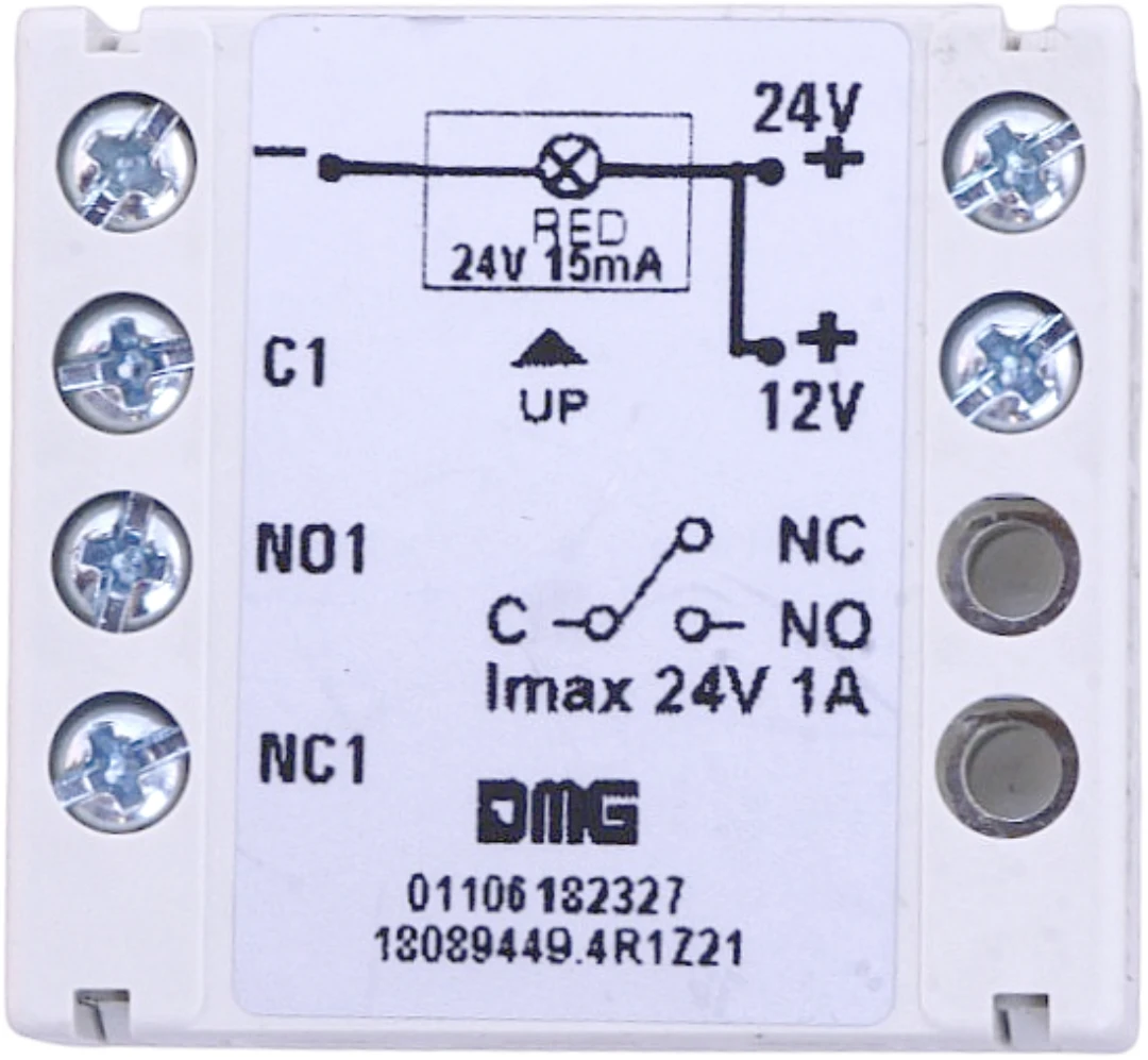 Tryckknapp, DMG Sherman Moon, vandalsäker, IP54, 24VDC, röd LED, RF